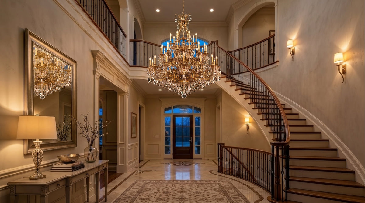 How to Select & Scale a Luxury Chandelier for Grand Entryways & Foyers