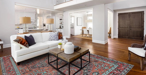 Feizy Piraj 6452F In Rust And Aqua