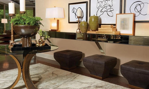 Global Views Churchill Storage Ottoman