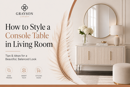 How to Style a Console Table in Living Room