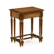 Jonathan Charles Mahogany Leather Nest of Tables w/ Drawer ( 499188 )