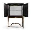 Jonathan Charles Formal Black & Gold Drinks Cabinet ( 492356-FBG )