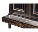 Jonathan Charles Formal Black & Gold Drinks Cabinet ( 492356-FBG )