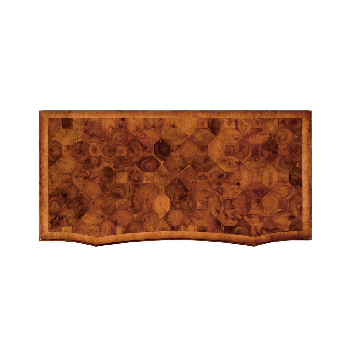 Jonathan Charles Oyster Veneer Large Chest of Drawers ( 492090-WAL )