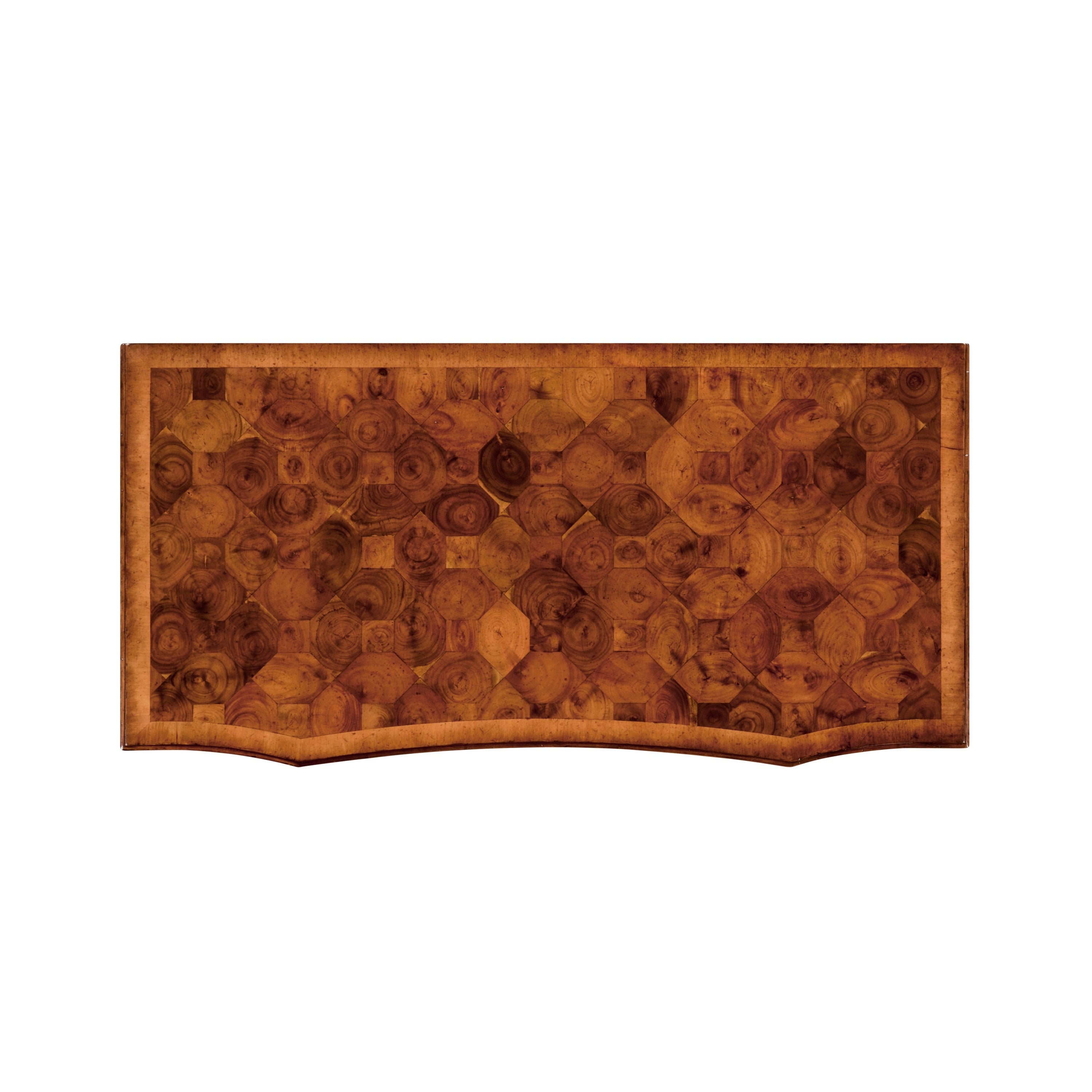 Jonathan Charles Oyster Veneer Large Chest of Drawers ( 492090-WAL )