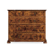 Jonathan Charles Oyster Veneer Large Chest of Drawers ( 492090-WAL )