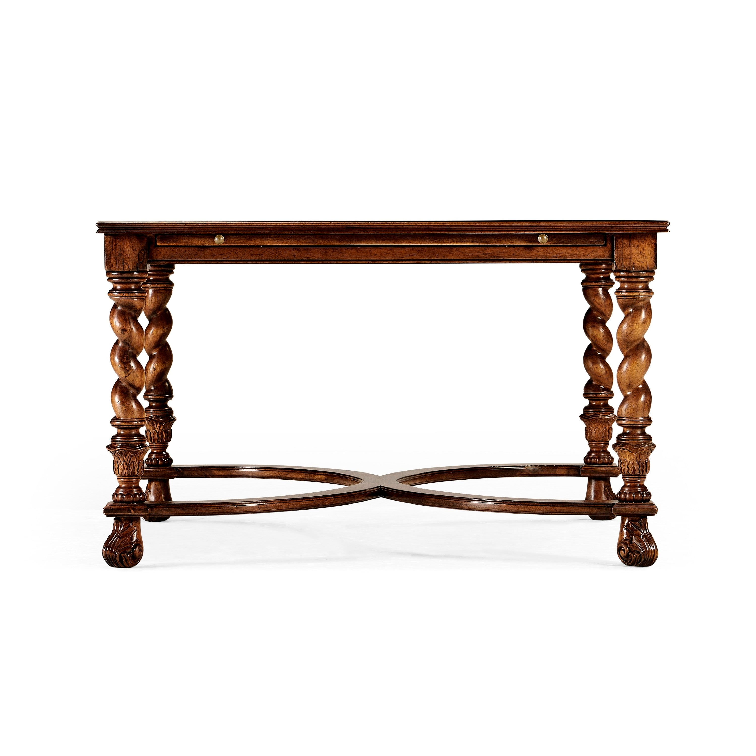 Jonathan Charles Square Oyster Coffee Table w/ Slides ( 492098-WAL )