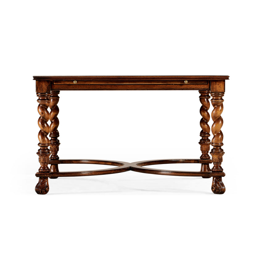 Jonathan Charles Square Oyster Coffee Table w/ Slides ( 492098-WAL )