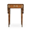 Jonathan Charles Burl & Mother of Pearl Pembroke Table ( 499212-BRW-MOP )