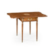 Jonathan Charles Burl & Mother of Pearl Pembroke Table ( 499212-BRW-MOP )