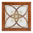 Jonathan Charles Square Oyster & Eglomise Coffee Table ( 492225-WAL-GED )