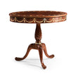 Jonathan Charles Mahogany Oval Marquetry Lamp Table ( 499065-MAH )
