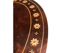 Jonathan Charles Mahogany Oval Marquetry Lamp Table ( 499065-MAH )