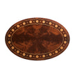 Jonathan Charles Mahogany Oval Marquetry Lamp Table ( 499065-MAH )