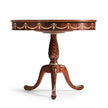 Jonathan Charles Mahogany Oval Marquetry Lamp Table ( 499065-MAH )