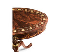 Jonathan Charles Mahogany Oval Marquetry Lamp Table ( 499065-MAH )