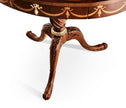 Jonathan Charles Mahogany Oval Marquetry Lamp Table ( 499065-MAH )