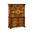 Jonathan Charles Light Walnut & Seaweed Escritoire Cabinet ( 492252-WLL )