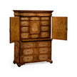 Jonathan Charles Light Walnut & Seaweed Escritoire Cabinet ( 492252-WLL )