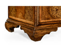 Jonathan Charles Light Walnut & Seaweed Escritoire Cabinet ( 492252-WLL )