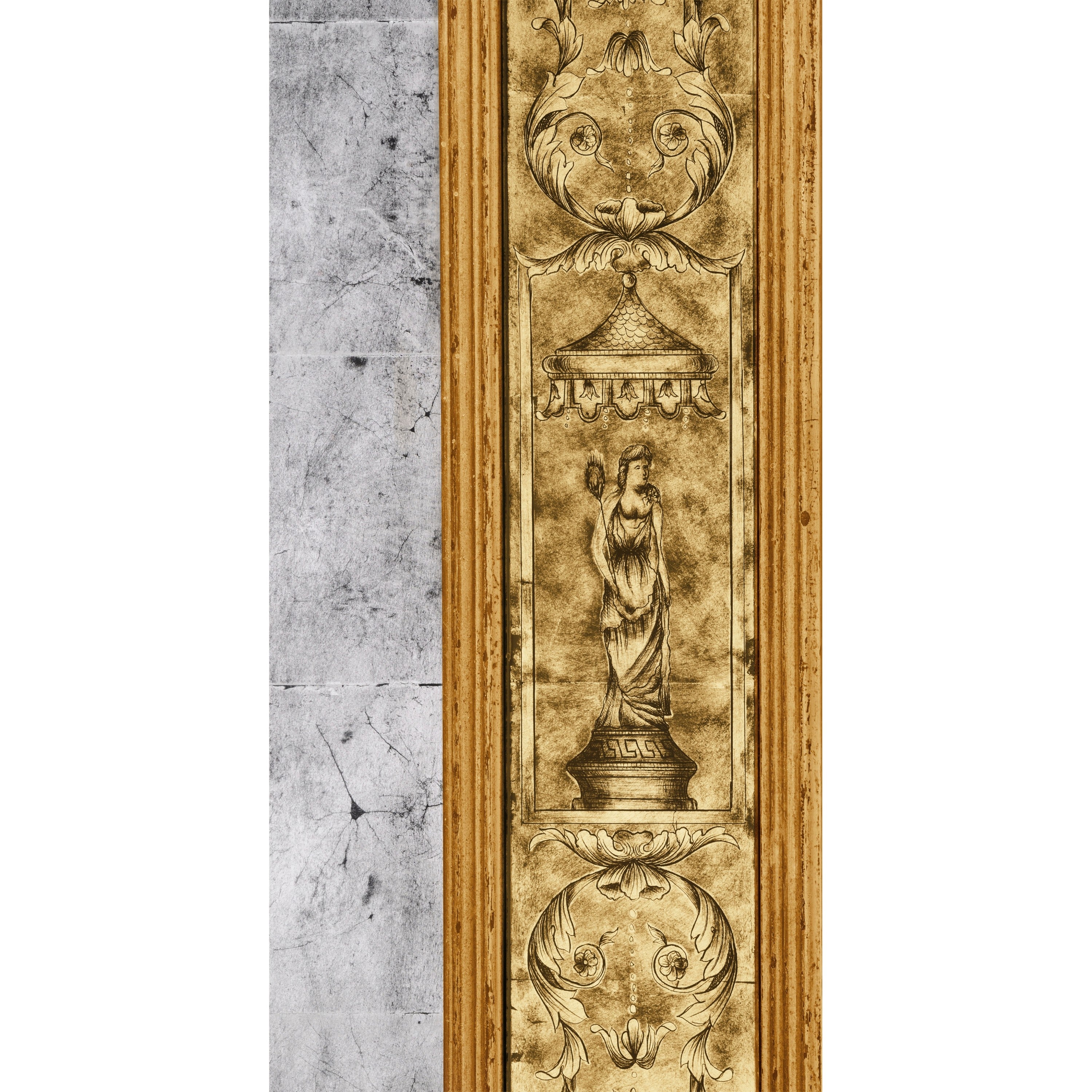 Jonathan Charles Eglomise Mirror w/ Renaissance (Gold) ( 492205-GIL-GEG-GES )
