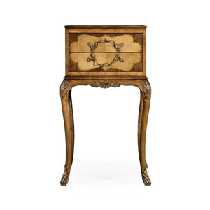 Jonathan Charles Tray Lamp Table Walnut And Satinwood ( 492560-SAM )
