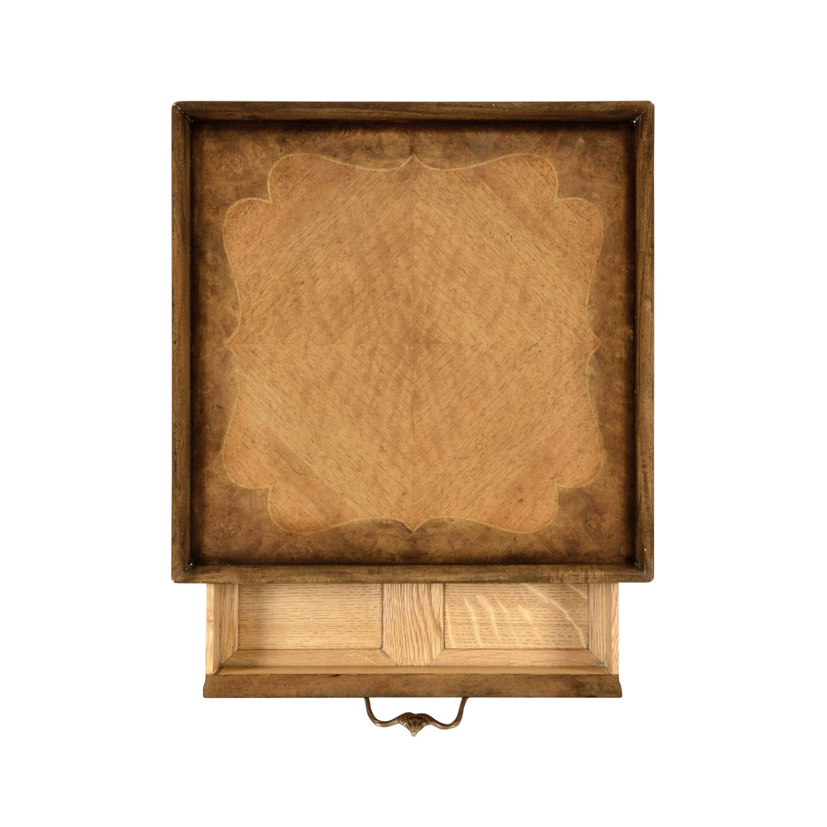 Jonathan Charles Tray Lamp Table Walnut And Satinwood ( 492560-SAM )