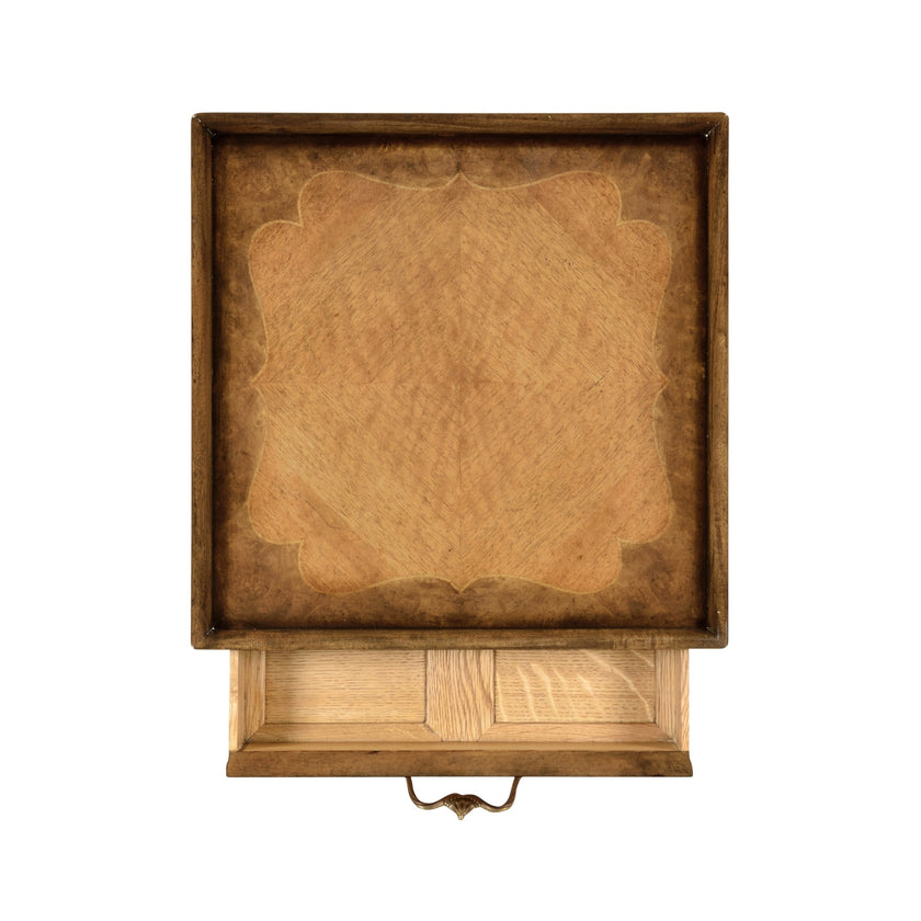 Jonathan Charles Tray Lamp Table Walnut And Satinwood ( 492560-SAM )