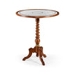 Jonathan Charles Eglomise & Walnut Round Wine Table ( 492134-WAL )