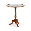 Jonathan Charles Eglomise & Walnut Round Wine Table ( 492134-WAL )