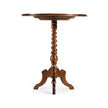 Jonathan Charles Eglomise & Walnut Round Wine Table ( 492134-WAL )