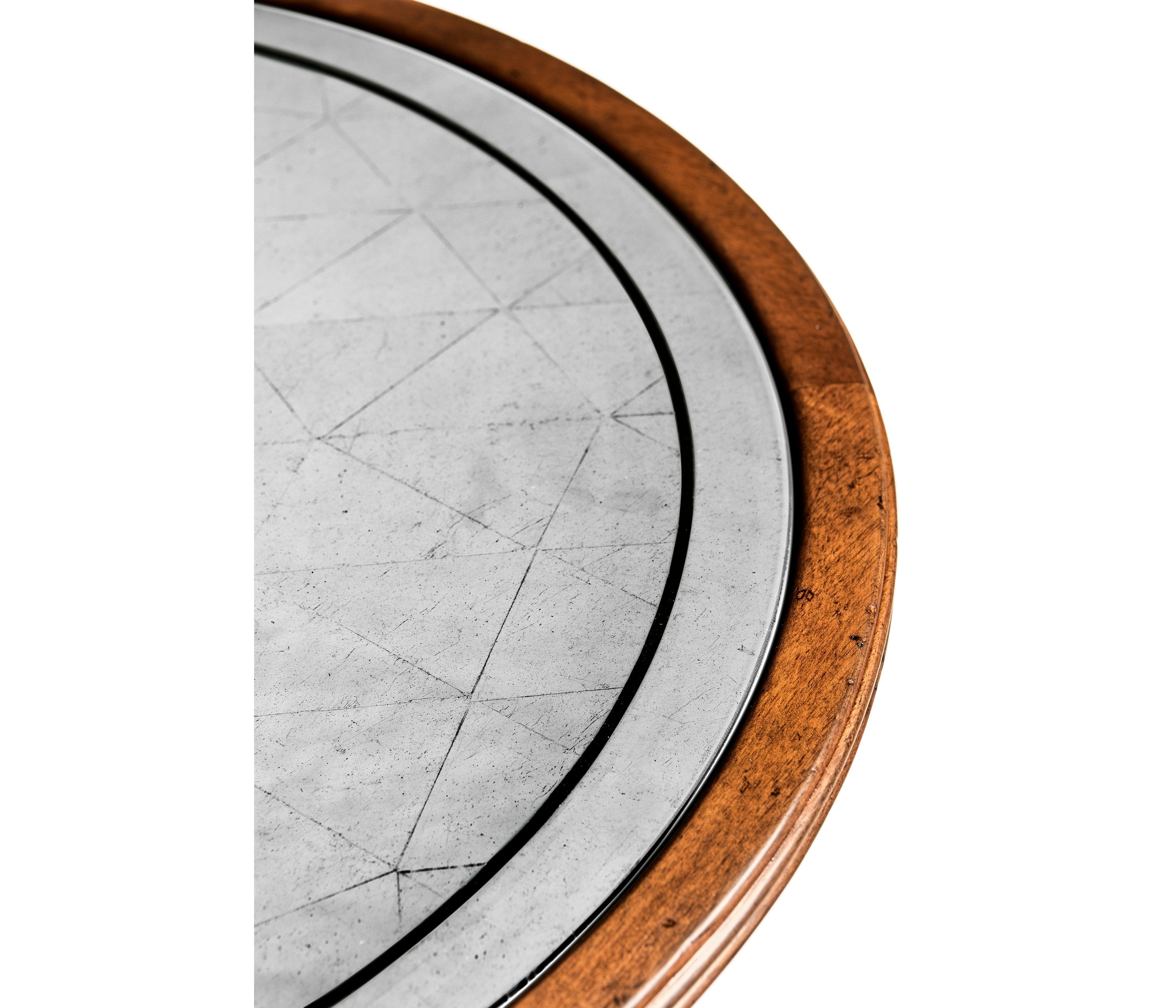 Jonathan Charles Eglomise & Walnut Round Wine Table ( 492134-WAL )