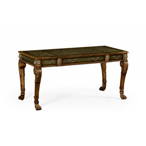 Jonathan Charles Italian Lions Paw Desk ( 492173-WAL )