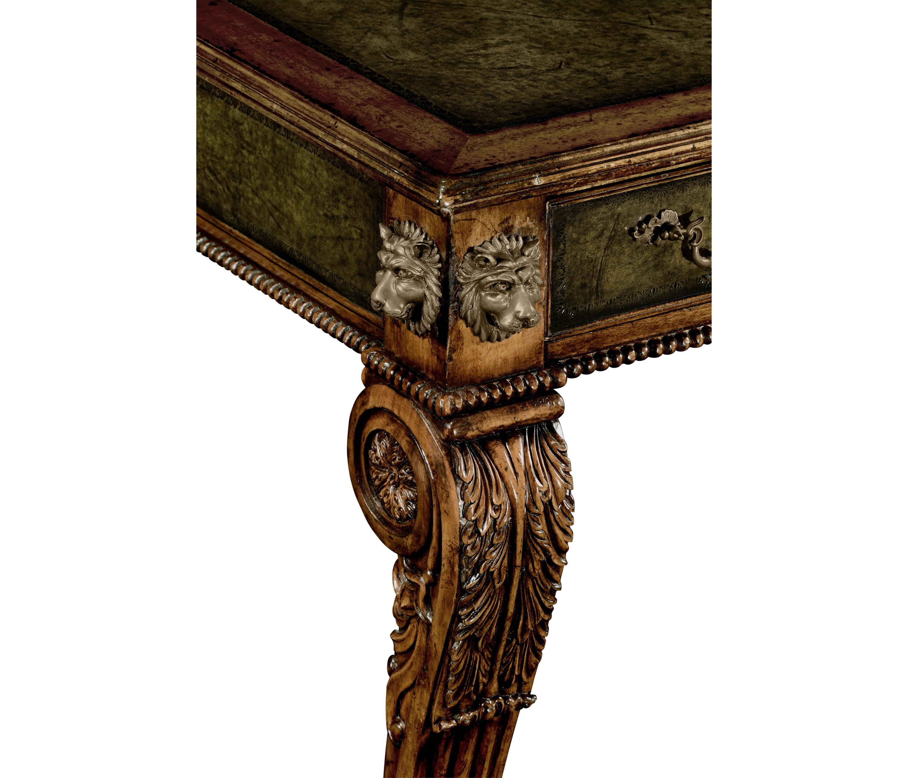 Jonathan Charles Italian Lions Paw Desk ( 492173-WAL )