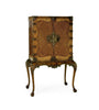 Jonathan Charles Queen Anne Satinwood Drinks Cabinet ( 492634-SAM )