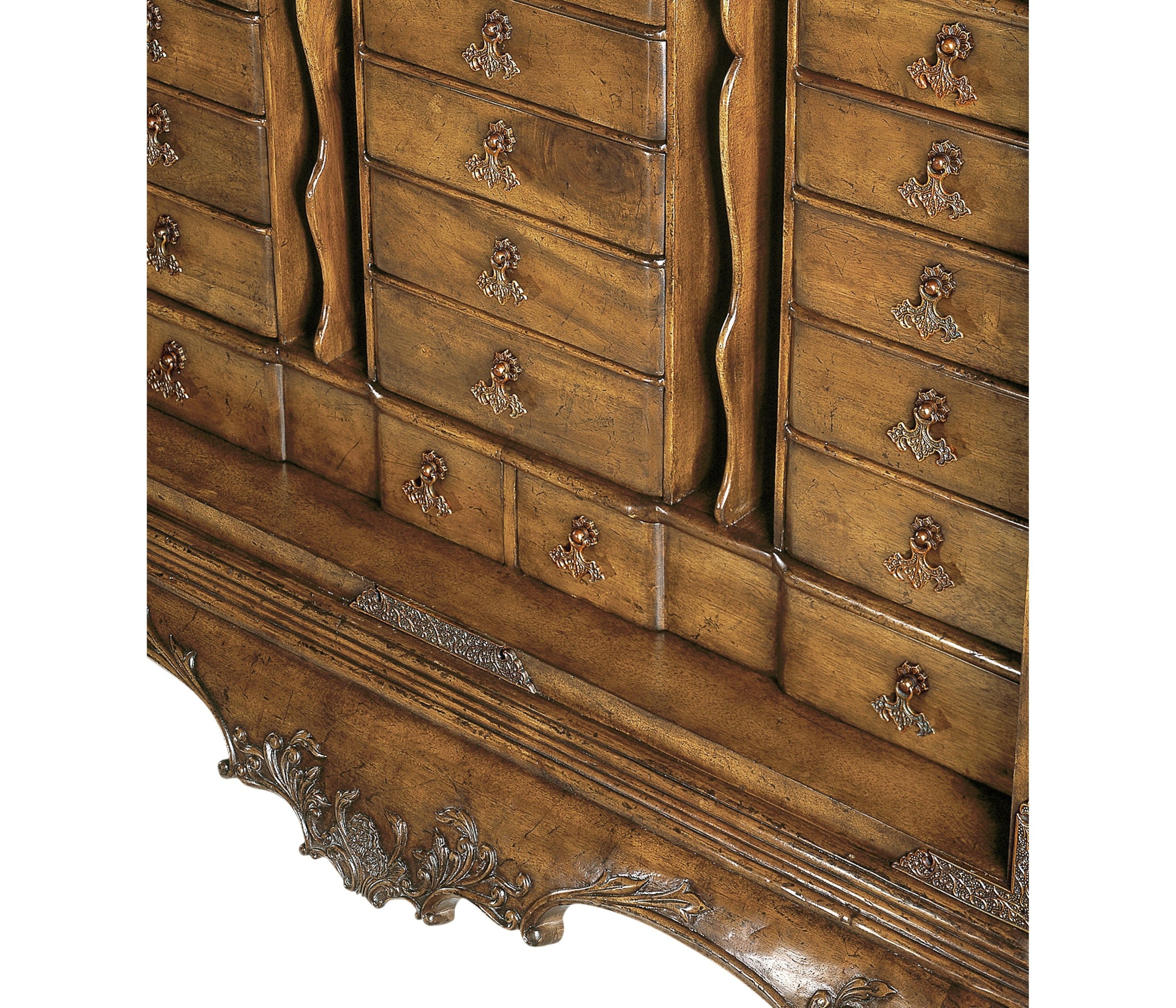 Jonathan Charles Queen Anne Satinwood Drinks Cabinet ( 492634-SAM )