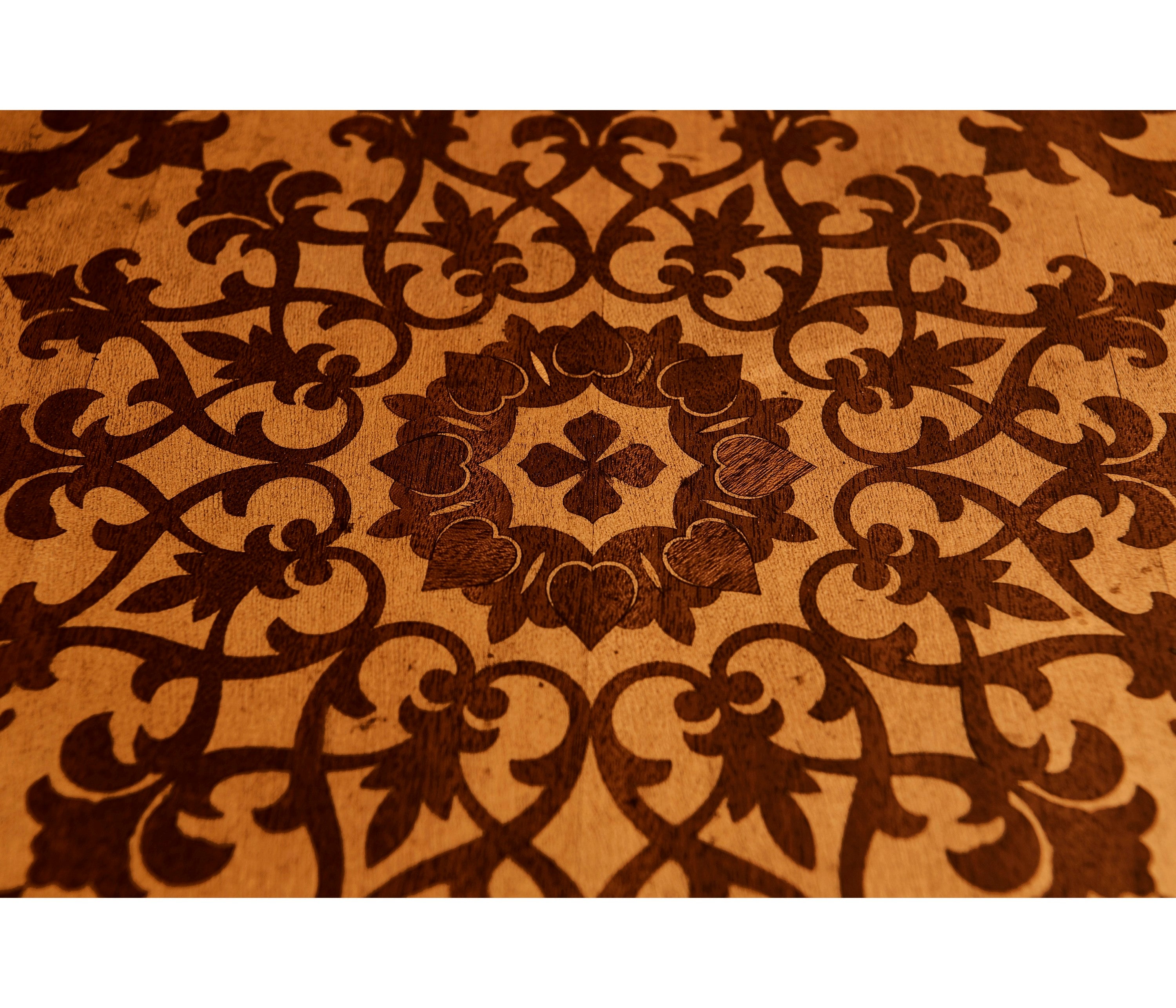 Jonathan Charles Finely Inlaid Mahogany Centre Table ( 492846-MAH )