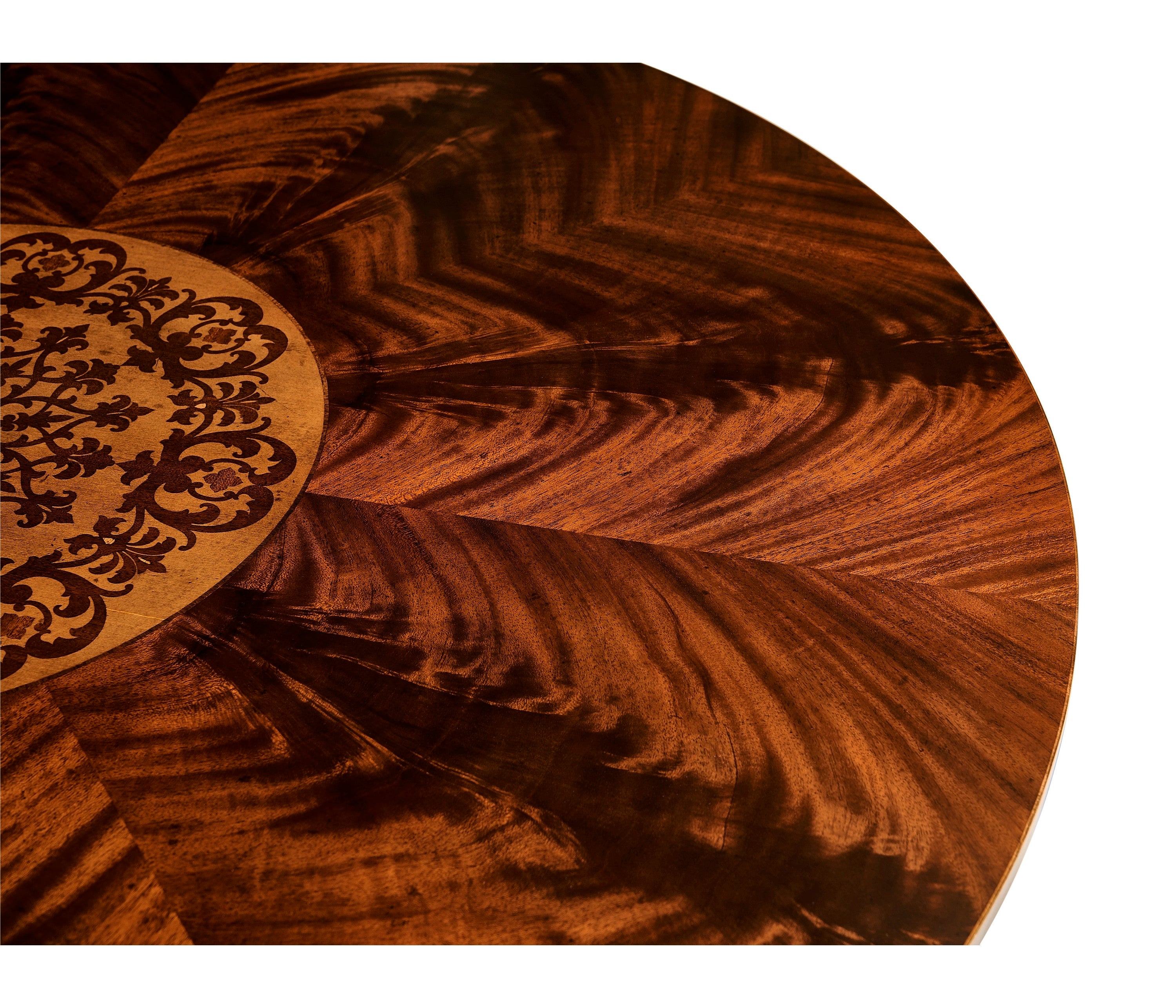 Jonathan Charles Finely Inlaid Mahogany Centre Table ( 492846-MAH )