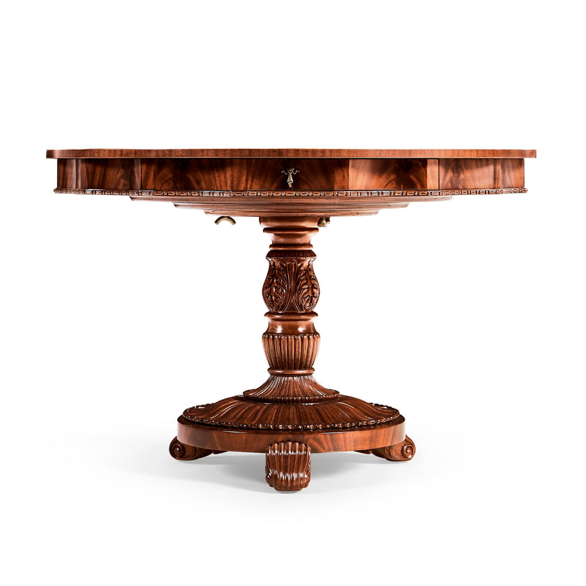 Jonathan Charles Finely Inlaid Mahogany Centre Table ( 492846-MAH )