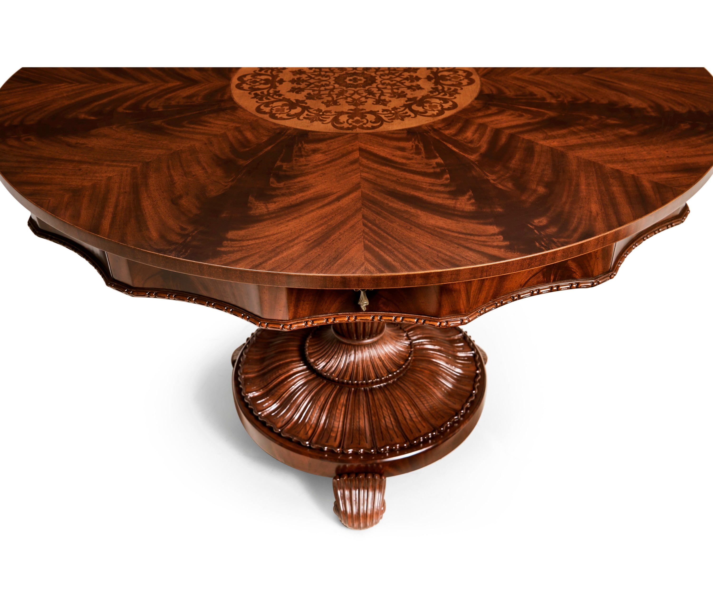 Jonathan Charles Finely Inlaid Mahogany Centre Table ( 492846-MAH )