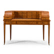 Jonathan Charles Carlton House Desk Faux Ebony Marquetry ( 492444-SAM-L001 )