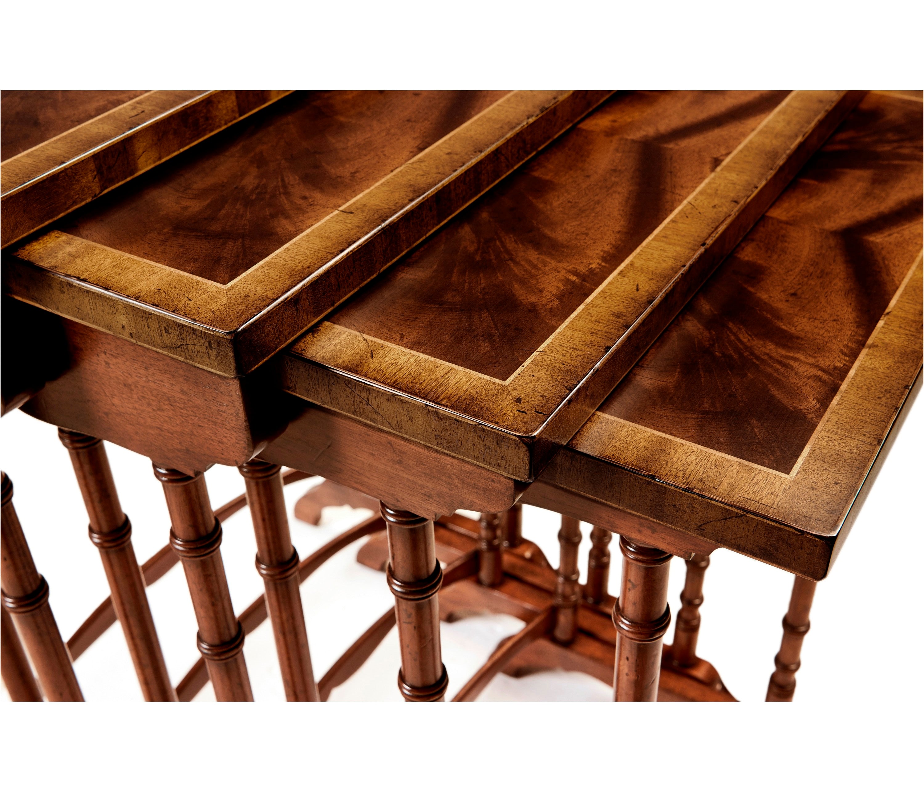 Jonathan Charles Regency Mahogany Nesting Tables ( 492600-MAH )