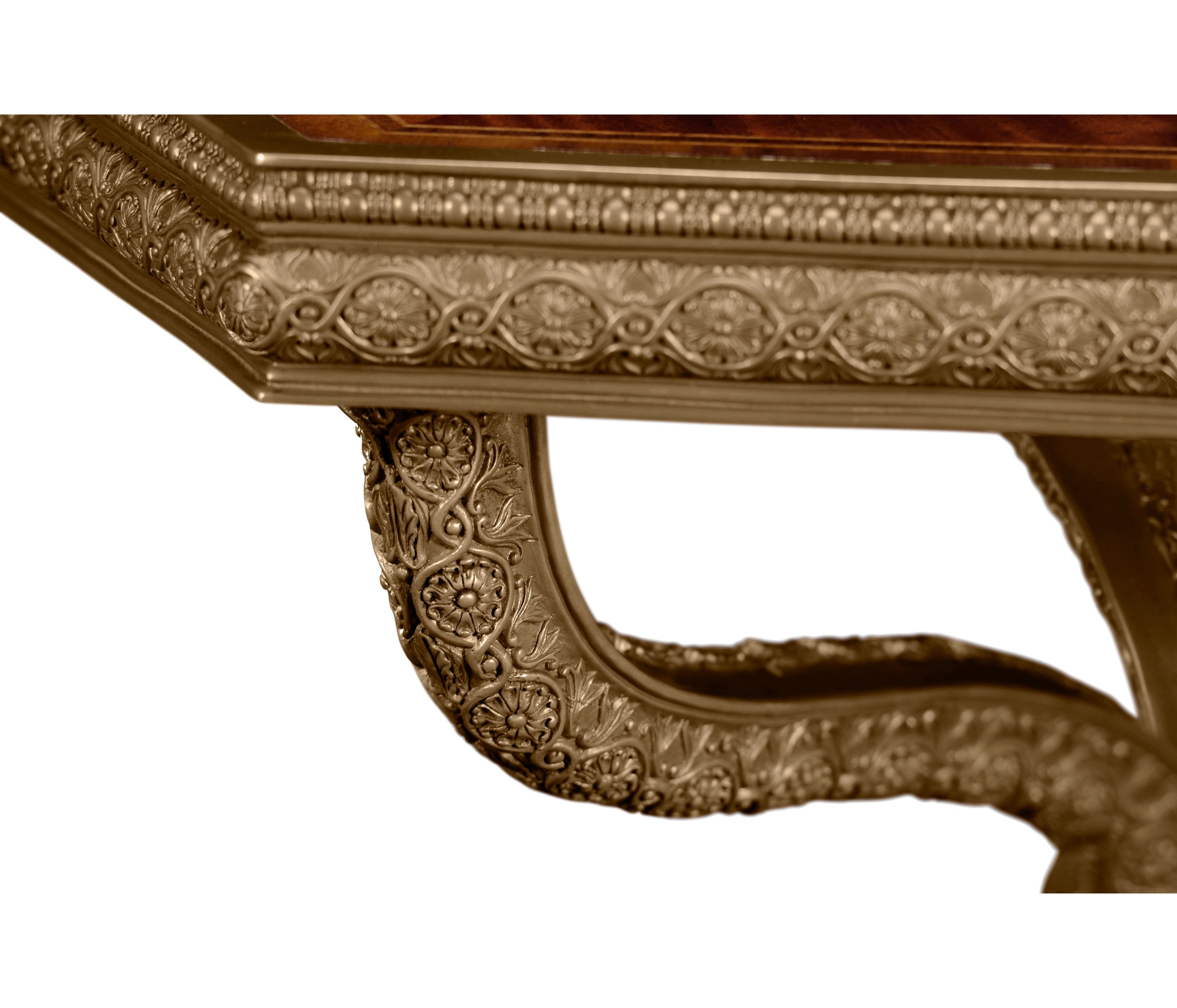 Jonathan Charles Baroque Brass Centre Table ( 492534-MAH )