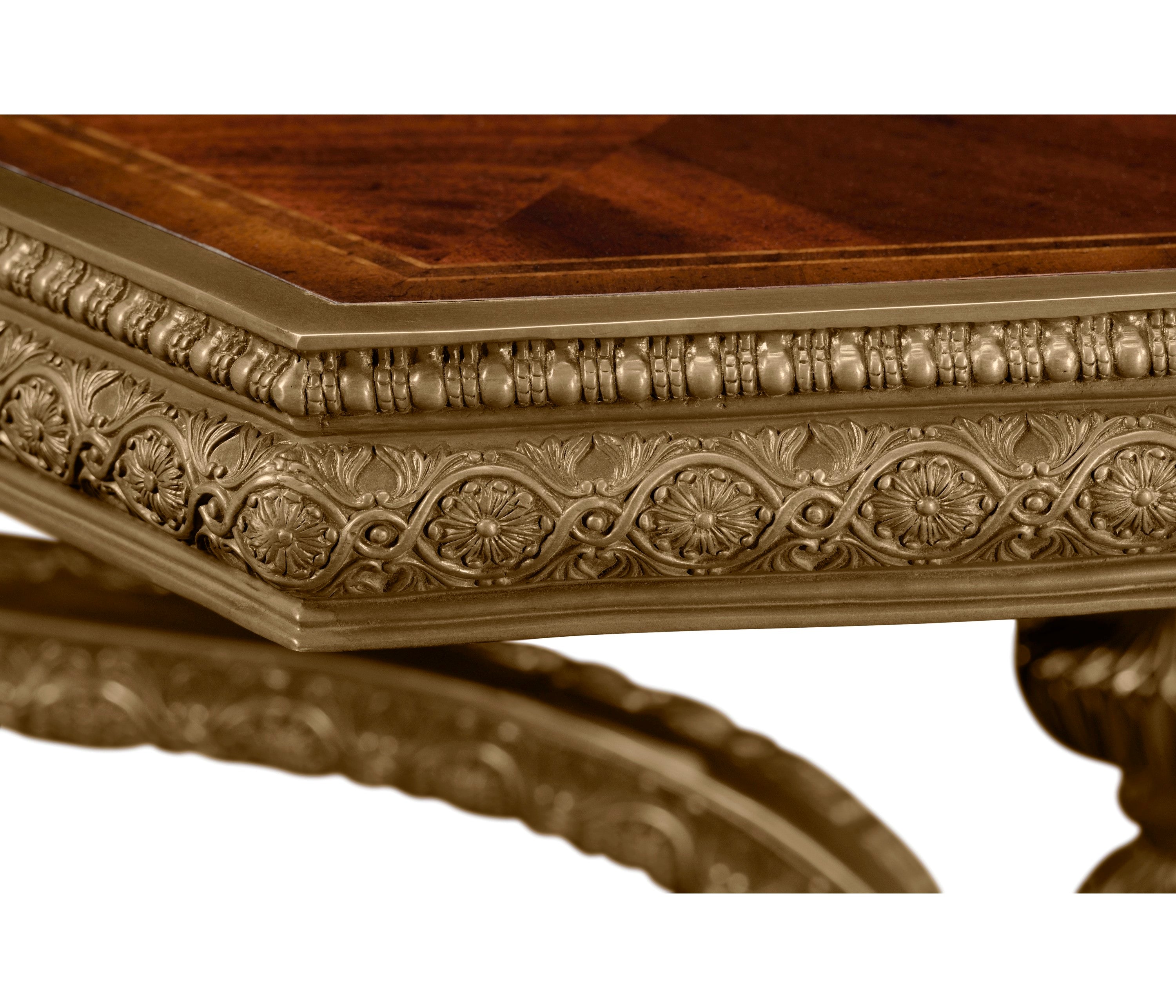 Jonathan Charles Baroque Brass Centre Table ( 492534-MAH )