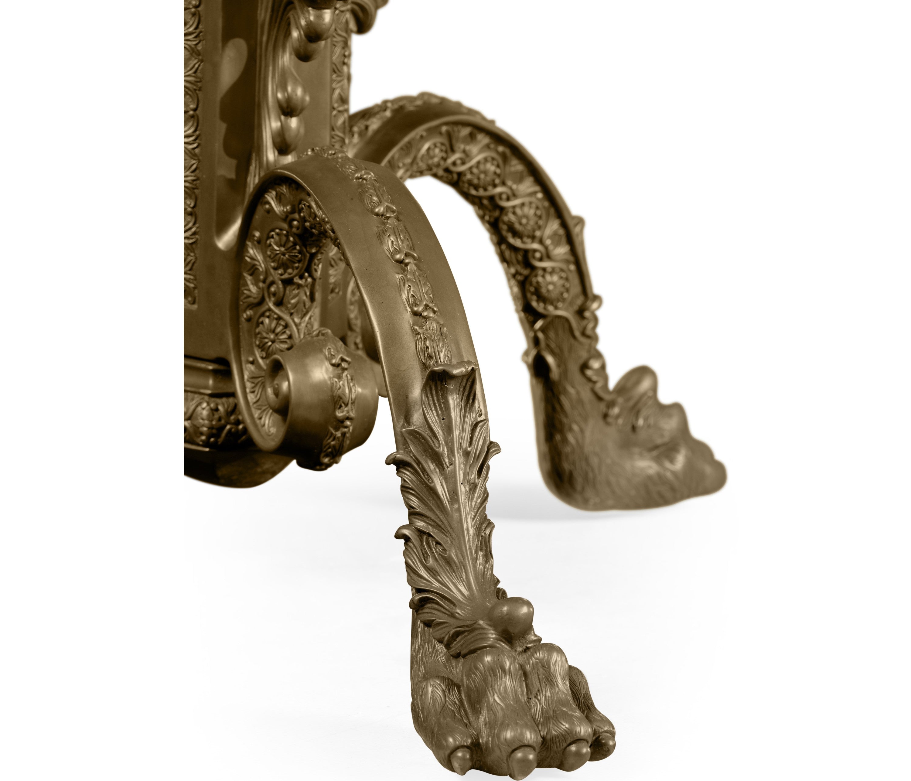 Jonathan Charles Baroque Brass Centre Table ( 492534-MAH )