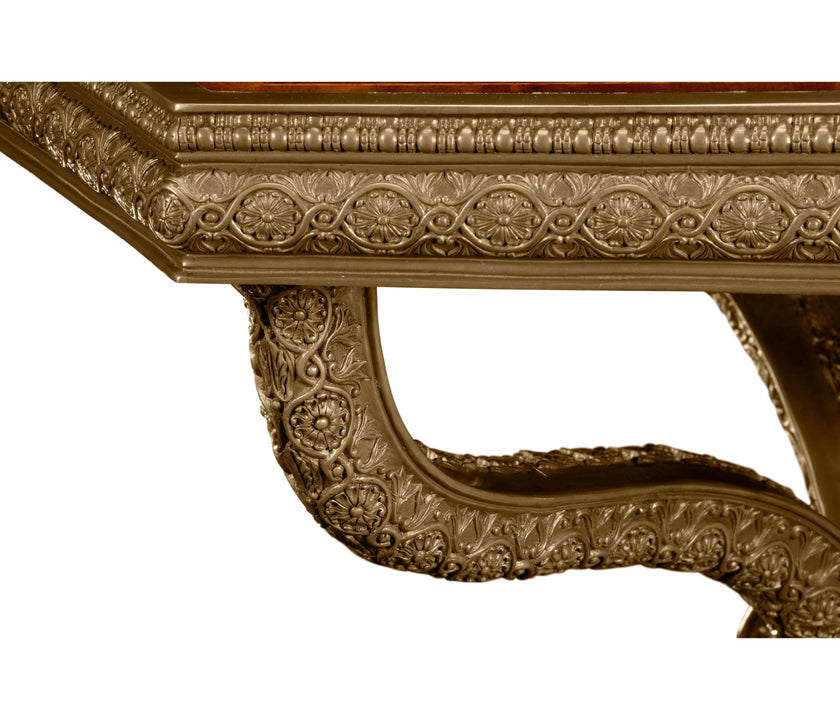 Jonathan Charles Baroque Brass Centre Table ( 492534-MAH )