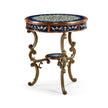 Jonathan Charles Lapis Blue Eglomise Side Table ( 492454-MAH-GEB )