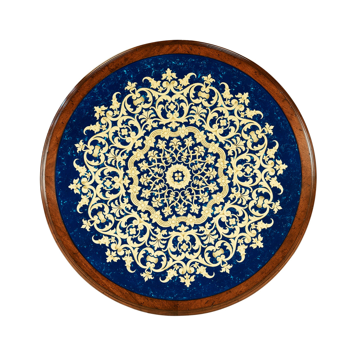 Jonathan Charles Lapis Blue Eglomise Side Table ( 492454-MAH-GEB )