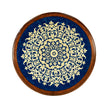 Jonathan Charles Lapis Blue Eglomise Side Table ( 492454-MAH-GEB )
