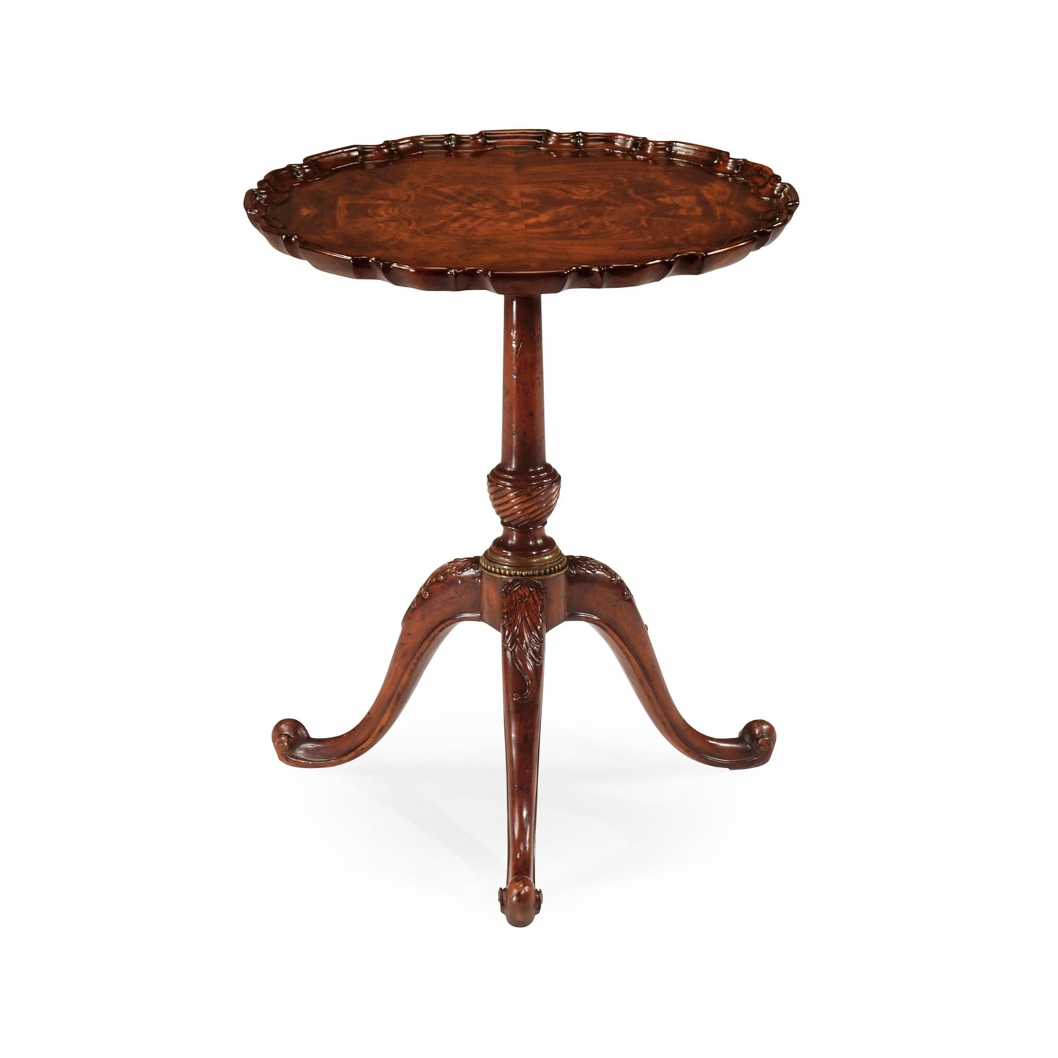 Jonathan Charles Large Mahogany "Piecrust" Lamp Table ( 492517-24D-MAH )